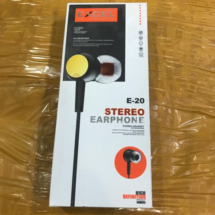 Excel E-20 Stereo Earphone 1
