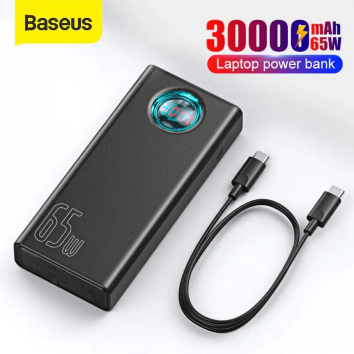 Baseus 65W Fast Charging 30000mAh Laptop Power Bank 1