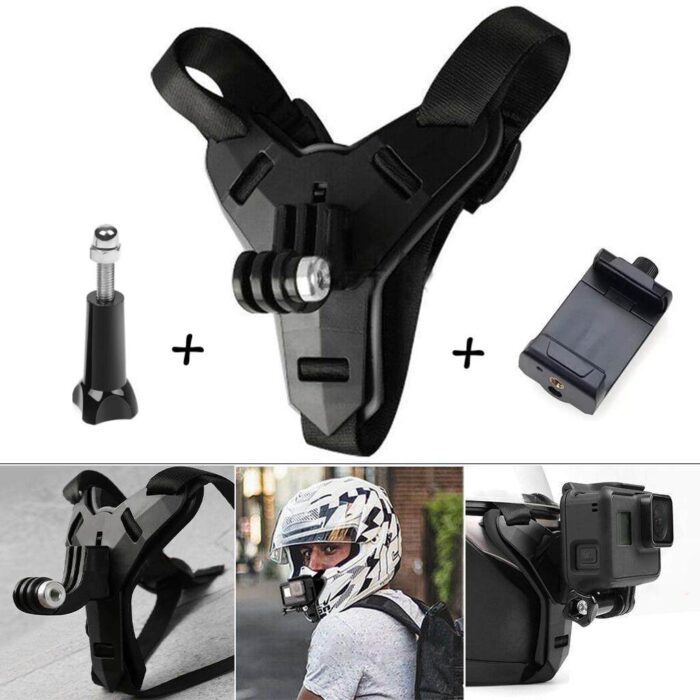 Helmet Chin Mount and Mobile Holder For Smartphone & Action Camera 1