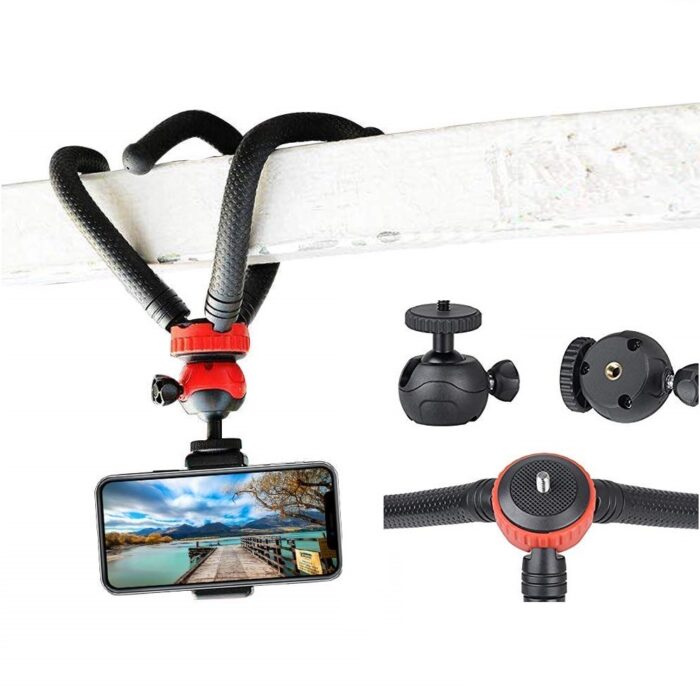 Octopus Tripod With Ball Head - Best For DSLR Or Smartphone Vlogging & Table Stand 3