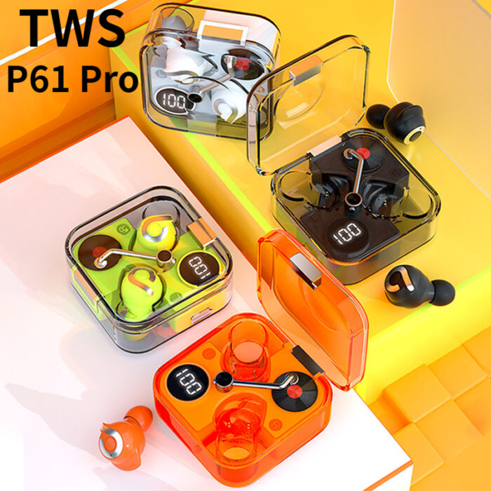 P61 Pro Transparent TWS Earbuds 2