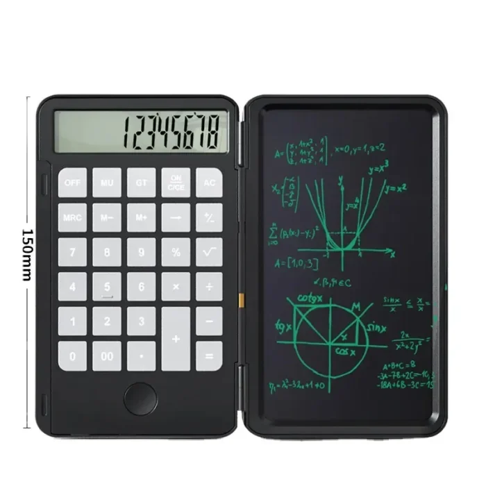 Rechargeable Desktop Calculator with Writing Tablet and Touch Pen 2