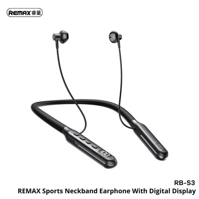 Remax RB-S3 Neckband With Digital Display 1