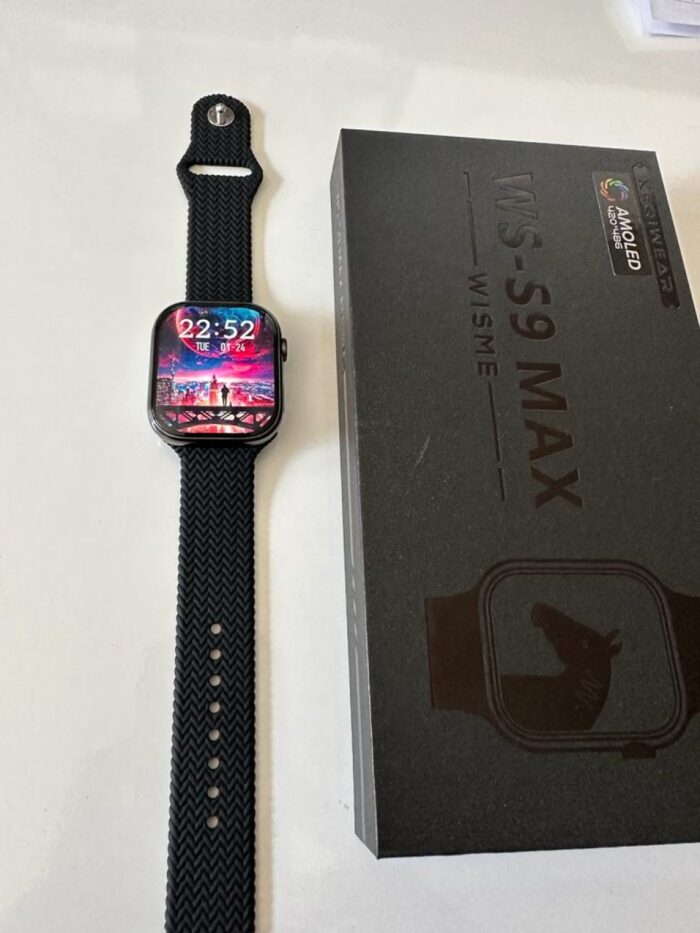 WS-S9 MAX Smartwatch with AMOLED Display and 2 Strap 2