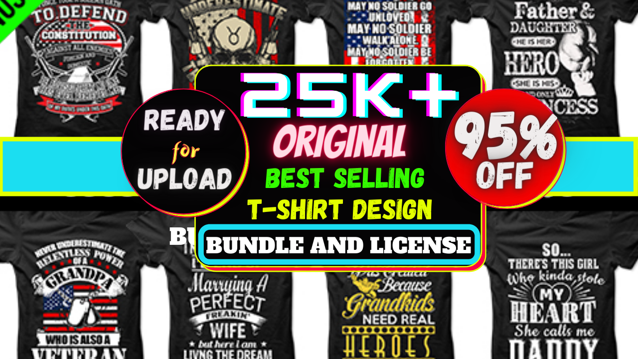 250k+ Original Editable T-Shirt Design Mega Bundle 7
