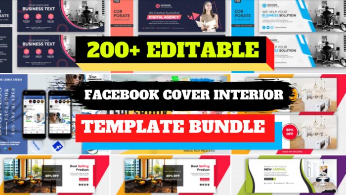 200+Editable Facebook Cover Home Interior Design 1