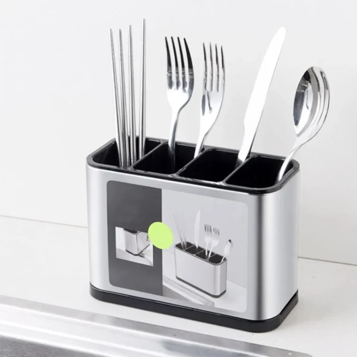 Stainless Steel Cutlery Drainer 1