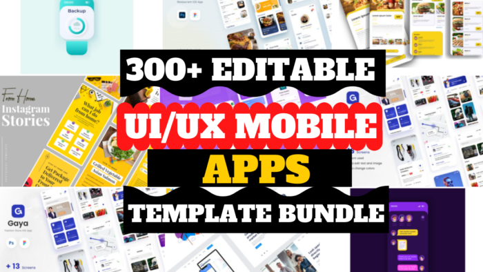300+Ready App User Interface Wireframe For Mobile UI & UX Design 1
