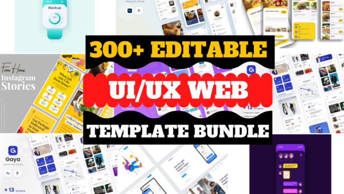 300+ Wireframe Ready Templates For Website Ui & UX Design 1